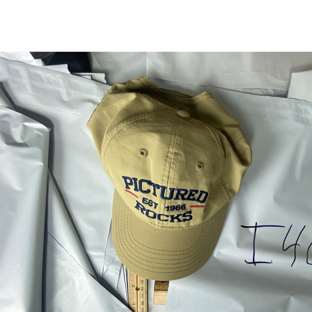 PICTURED‎ ROCKS EST 1966 Khaki Baseball Cap Adjustable Strap